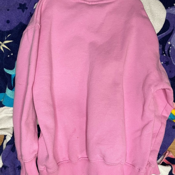 Im selling a pink Zara sweatshirt with the word Barbie in white sequins - Picture 2 of 5